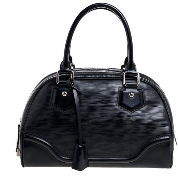 LOUIS VUITTON Black Epi Bowling Montaigne GM - Picture 4 of 6